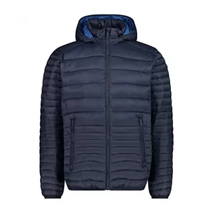 CMP - Męska kurtka Snaps Hood, Man, Black Blue, 58 - Kurtki męskie - miniaturka - grafika 1