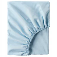 Prześcieradła - IKEA BRUKSVARA prześcieradło z gumką 140x200 NIEBIESKIE - miniaturka - grafika 1