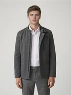 Kurtki męskie - Reserved - Marynarka ze stójką - ciemnoszary - miniaturka - grafika 1