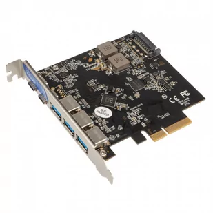 Akasa Kontroler PCIe 2.0 x4 3x USB 3.2 Gen 2 + 2x USB-C 3.2 Gen 2 AK-PCCU3-09 AK-PCCU3-09 - Kontrolery - miniaturka - grafika 1