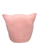 Czapki damskie - Sterntaler Dziewczęca czapka dzianinowa z uszami kota czapka, różowa, 55 - miniaturka - grafika 1