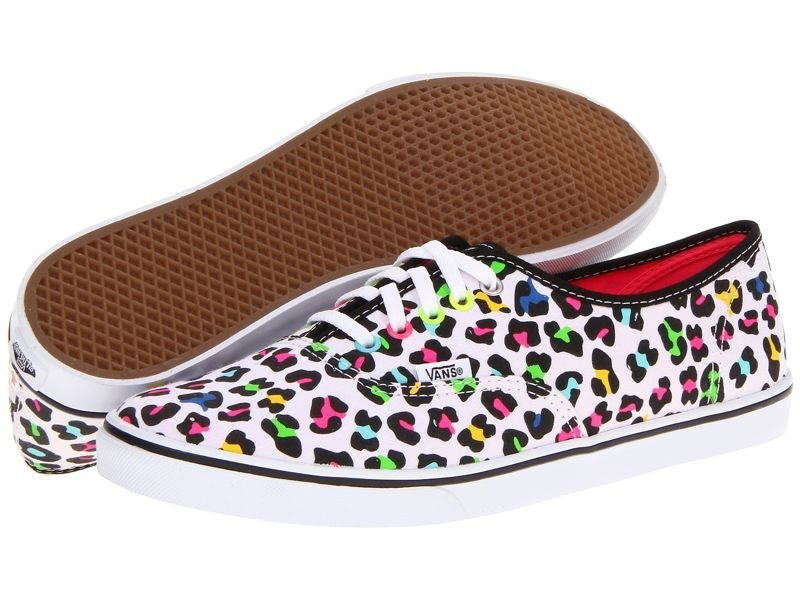 trampki damskie VANS - AUTHENTIC LO PRO NEON LEOPARD/TRUE WHITE-36