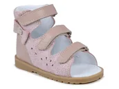 Buty dla dziewczynek - Buty dziecięce profilaktyczne ortopedyczne na rzepy Bartek 81803-25 - miniaturka - grafika 1