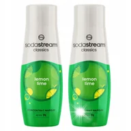 Syropy i koncentraty owocowe - Zestaw Syropów do saturatora SODASTREAM Lemon Lime koncentrat 2 x 440 ml - miniaturka - grafika 1