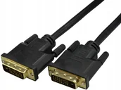 Kable - AUDA Kabel przewód DVI DVI-D 24+1 Dual Link 2m - miniaturka - grafika 1