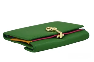 Elegancki portfel ze złotym zapięciem - Zielony - Portfele Elegancki portfel ze złotym zapięciem - Zielony - Portfele - miniaturka - grafika 6