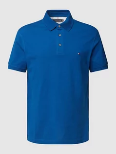 Koszulki męskie - Koszulka polo o kroju slim fit ze wzorem w paski model ‘1985’ - grafika 1