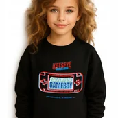 Bluzy dla dziewczynek - Bluza Dziecięca Czarna KATSEYE GAMEBOY Muzyka K-pop Na Prezent - 116 cm Wz - miniaturka - grafika 1