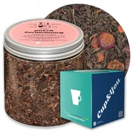 Herbata - Herbata czerwona pu-erh ŻURAWINOWY o delikatnie żurawinowym smaku PREMIUM - herbata liściasta sypana mieszanka napar susz - gotowa na prezent upominek - miniaturka - grafika 1