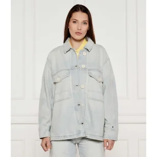 Tommy Hilfiger Kurtka jeansowa Oversize fit - Kurtki damskie - miniaturka - grafika 1
