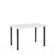 Stoły - Stół 120 x 60 x 75 Modex 2 120 Biały Mat / Czarny Halmar - miniaturka - grafika 1