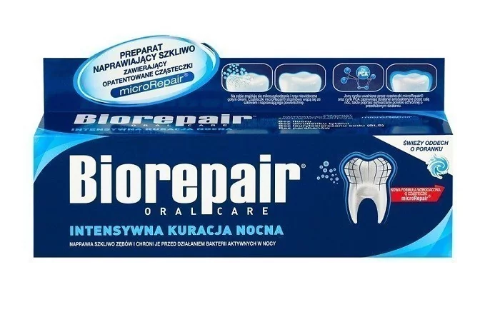 COSWELL Biorepair night pasta do zębów intensywne działanie nocą 75 ml