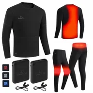 Spodnie narciarskie - Bielizna podgrzewana MISSION AIR E-Underwear Men Set (rozmiar XL) Czarny 2 x Powerbank - miniaturka - grafika 1