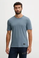 Koszulki męskie - Salewa t-shirt sportowy Eagle męski kolor niebieski gładki 00.0000029153 - miniaturka - grafika 1