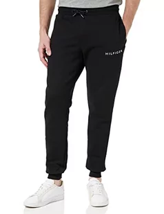 Tommy Hilfiger Męskie spodnie dresowe Pop Color Hilfiger, czarne, S, Czarny, S - Spodenki męskie - miniaturka - grafika 1
