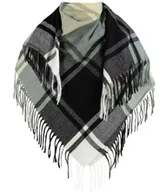 Apaszki i szaliki damskie - Szal szalik elegancka chusta pashmina kratka - miniaturka - grafika 1