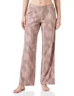 Spodnie damskie - Calvin Klein Damskie spodnie do spania, Ciemne smugi/szarobrązowe, S - miniaturka - grafika 1