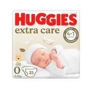 Pieluchy - HUGGIES Extra Care Newborn 0 Pieluchy (0-3,5kg), 25szt. - miniaturka - grafika 1