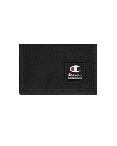 Champion Lifestyle Accessories Script Shop-(806024) Trifold, Akcesoria Portfele Tri-Fold Unisex-Dorosły, Czarny (NBK), Jeden rozmiar, Czarny (Nbk), Taglia Unica