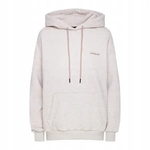 BLUZA damska z KAPTUREM kangurka DRESOWA sportowa CAMPUS ORIANA beżowa XL - Bluzy damskie - miniaturka - grafika 1