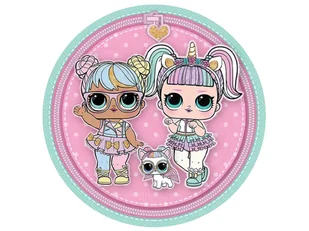 Dekoracyjny opłatek tortowy LOL Surprise - 20 cm - Ciasta i półprodukty do ciast - miniaturka - grafika 1