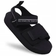 Sandały damskie - Sandały damskie z paskami na lato miękkie BIG STAR sportowe LL274784 38 - miniaturka - grafika 1