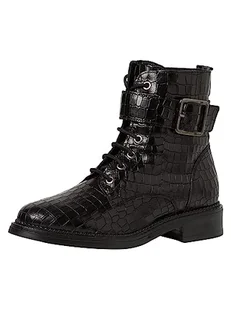 Tamaris Damskie botki 1-1-25117-41, Black Struct, 41 EU - Botki damskie - miniaturka - grafika 1