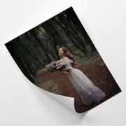 Plakaty - Plakat FEEBY Kobieta w sukni i kwiaty - Maryna Khomenko 60x80 - miniaturka - grafika 1