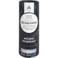 Dezodoranty i antyperspiranty unisex - BEN & ANNA Naturalny dezodorant green fusion 40g Ben&Anna - miniaturka - grafika 1