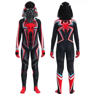 Strój Kostium Spiderman Miles Morales 2099 122/128 - Stroje karnawałowe - miniaturka - grafika 1
