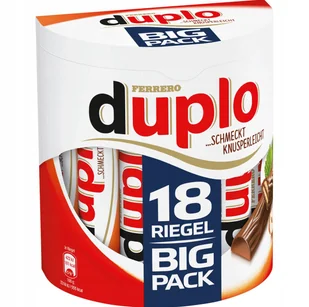 Ferrero Duplo 18 Czekoladowych Batoników z Niemiec - Przekąski dla dzieci - miniaturka - grafika 1