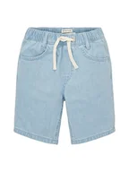 Spodenki damskie - TOM TAILOR Chłopięce dziecięce szorty jeansowe, 10112 - Clean Light Stone Blue Denim, 110 - miniaturka - grafika 1