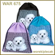 Plecaki szkolne i tornistry - Plecak (worek) na sznurkach Wena Warta (WAR-675) - miniaturka - grafika 1