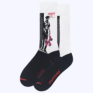 MuseARTa Unisex Pink Guard Dog skarpety, czarno-białe, 40-46, czarno-biały, 40-46 EU - Skarpetki damskie - miniaturka - grafika 1
