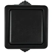 Klawisze i ramki - Łącznik schodowy czarny IP54 TEKNO Kanlux 27354 - miniaturka - grafika 1