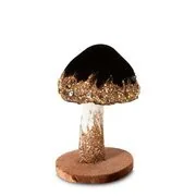 Ozdoby bożonarodzeniowe - Figurka na Boże Narodzenie, SW/OZD/349 8x8x12 cm, czarna - miniaturka - grafika 1