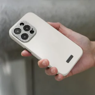 Moshi Napa MagSafe - Skórzane etui iPhone 15 Pro (Eggnog White) - Pozostałe akcesoria do telefonów - miniaturka - grafika 4