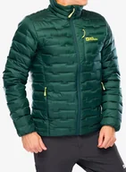 Kurtki narciarskie - Kurtka puchowa Jack Wolfskin Passamani Down Jacket - black olive - miniaturka - grafika 1