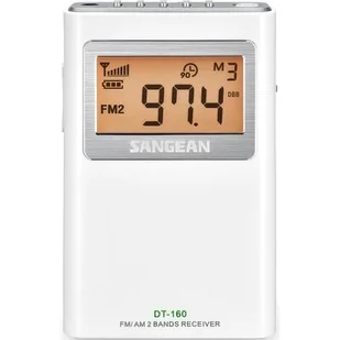 SANGEAN DT-160 Cyfrowe Przenośne Biały - Radia - miniaturka - grafika 1