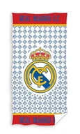 Okrycia kąpielowe dla dzieci - Real Madryt - Ręcznik dla Kibica 100% Bawełna 70x140 cm PLAŻOWY KĄPIELOWY - miniaturka - grafika 1