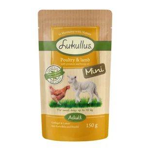 6x150g Lukullus Mini w saszetkach, 6 x 150 g (bez zbóż), karma mokra dla psa - Mokra karma dla psów - miniaturka - grafika 11