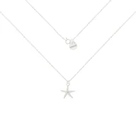Naszyjniki - Srebrny naszyjnik z rozgwiazdą 50 cm - miniaturka - grafika 1