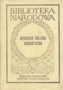 Niemiecka ballada romantyczna - Poezja - miniaturka - grafika 1