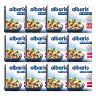Sonko Albaris Ryż biały długoziarnisty 400 g (4 x 100 g) x 12 sztuk - Ryż - miniaturka - grafika 1