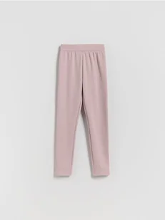 Reserved - Ocieplane legginsy - fioletowy - Spodnie i spodenki dla dziewczynek - miniaturka - grafika 1