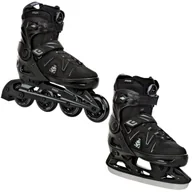 Łyżwy - Rolki Łyżwy Hokejowe 2W1 Raven Pulse Pro Black Fitgo 43-46 - miniaturka - grafika 1