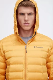 Kurtki męskie - Columbia kurtka sportowa puchowa Lake 22 kolor żółty - grafika 1