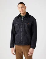 Kurtki męskie - Wrangler Anti Fit Sherpa Męska Kurtka Jeansowa One Chance W4727029P-M - miniaturka - grafika 1