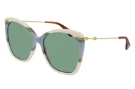 Okulary przeciwsłoneczne - Okulary damskie Gucci przeciwsłoneczne motylki - miniaturka - grafika 1