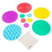 Zabawki sensoryczne - Sensoryczne koła dla dzieci TickiT, 10 elementów - miniaturka - grafika 1